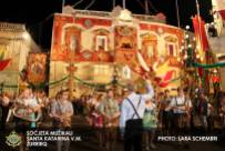 Das zum Santa Katarina Festival bunt geschmückte Probelokal des Partnerorchesters